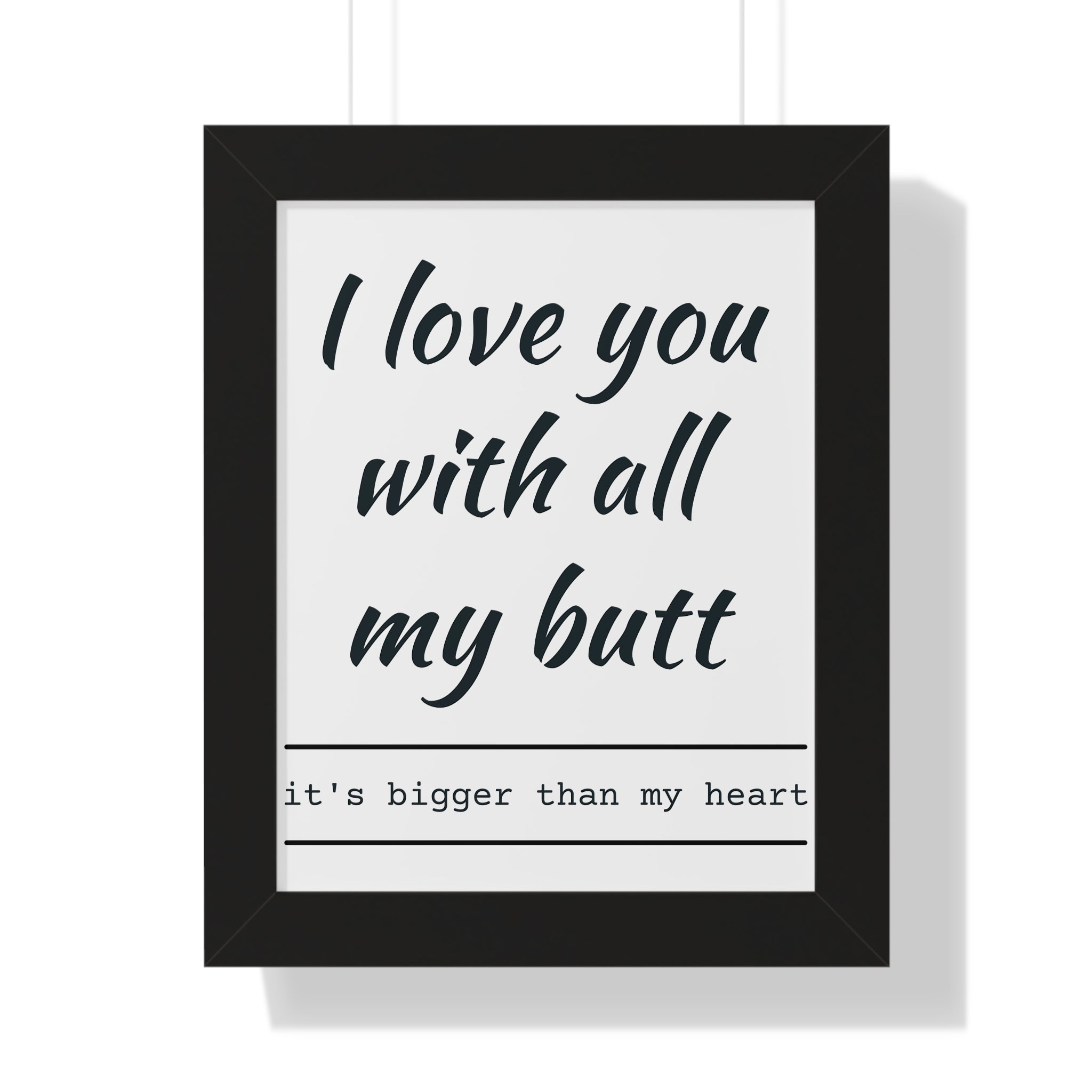 I love You - Framed Vertical Poster – Mommas