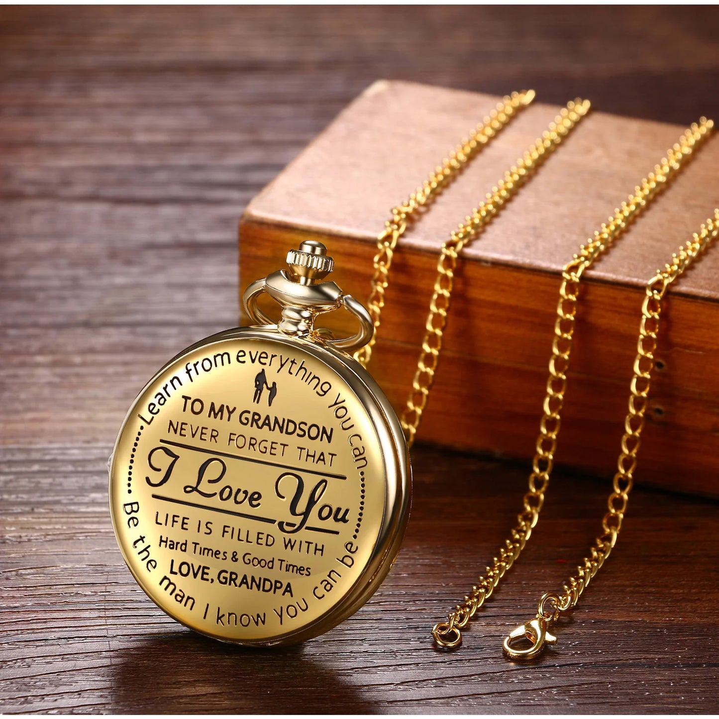 Best Gift For Grandson - Luxury Vintage Pocket Watch