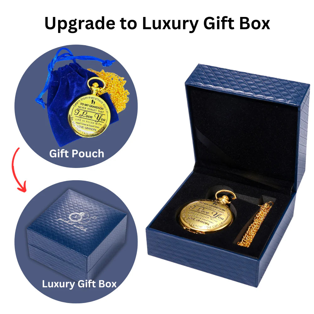 Best Gift For Grandson - Luxury Vintage Pocket Watch
